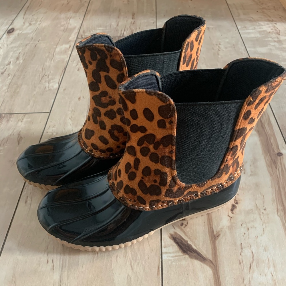 Cheetah Duck Boots